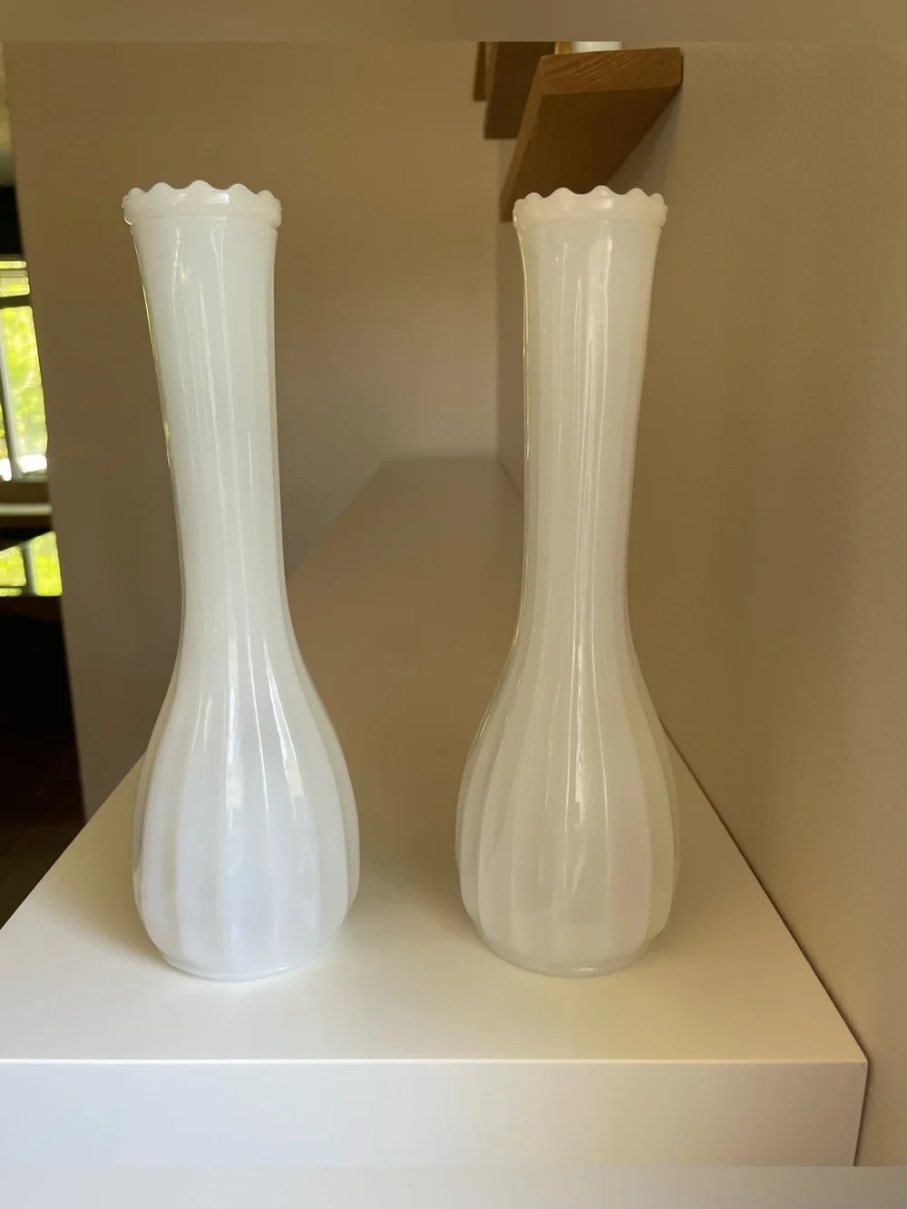 Milk Glass Bud Vase Set - Picture 3 of 12